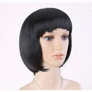 Cute BOB Short Straight Natural Black Wig